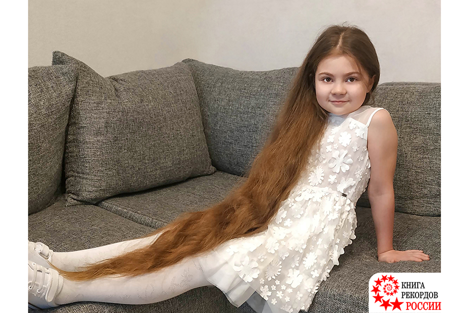 Самые длинные волосы в 6 лет в России